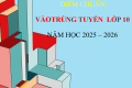 Điểm chuẩn trúng tuyển vào lớp 10 Trường THPT Nguyễn Trãi, năm học 2025-2026
